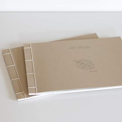 Capa Mole de Papel com costura japonesa, para desenho